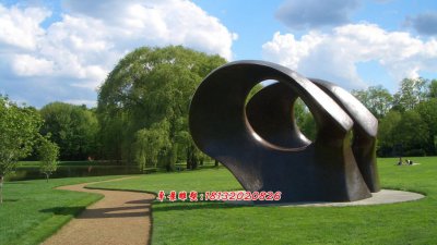 公园抽象铜雕