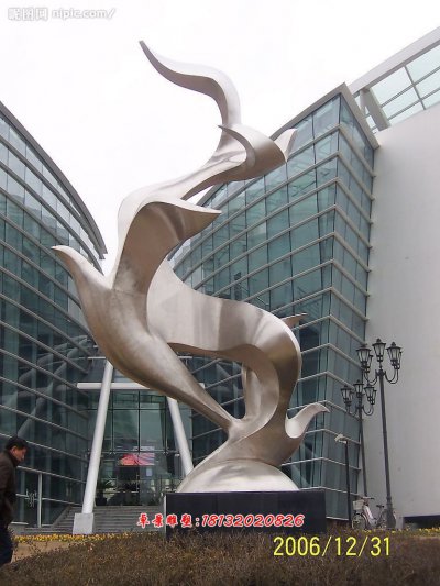 不锈钢抽象大雁，不锈钢抽象鸽子雕塑