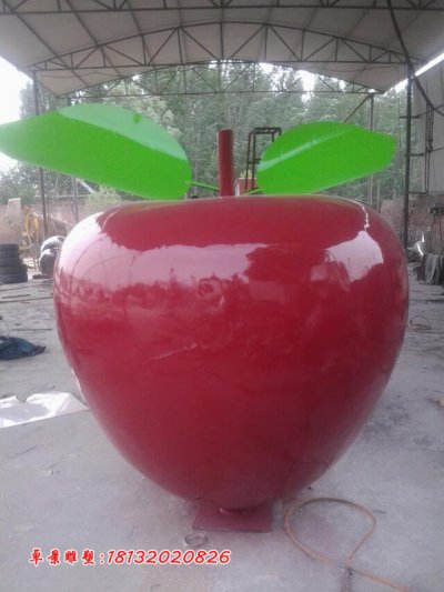 玻璃钢苹果雕塑，仿真苹果雕塑 (2)