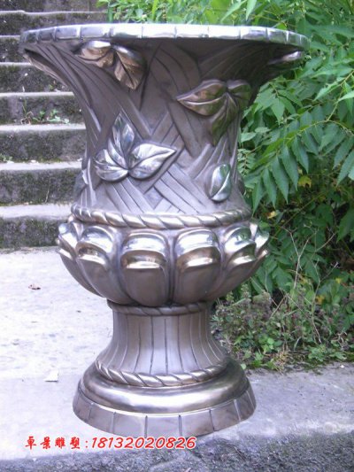 铜雕花盆铜花盆 (1)