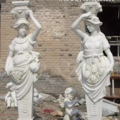 侍女石雕,侍女石灯