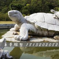 乌龟石雕，汉白玉乌龟雕塑