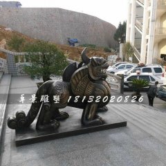 独角兽铜雕,法院独角兽雕塑