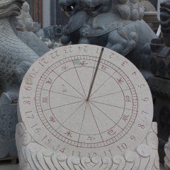 石头日晷,石雕日晷雕刻