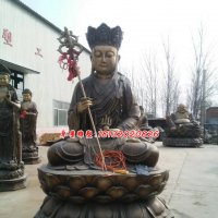 地藏王菩萨铜雕，铸铜地藏王雕塑