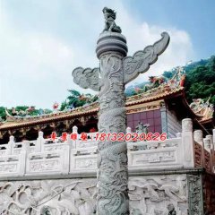 华表石雕,广场青石华表雕塑