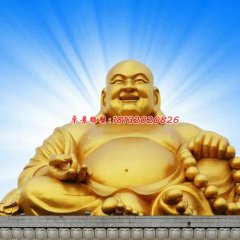 弥勒佛铜雕,鎏金铜佛像