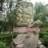 龙龟石雕，公园神兽石雕