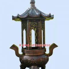 功德塔炉铜雕,寺庙香炉铜雕