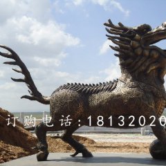 麒麟铜雕,广场麒麟铜雕