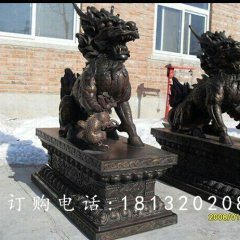 麒麟铜雕,古代神兽铜雕