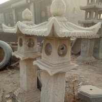 大理石灯雕塑，公园宫灯石雕