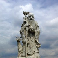 老寿星雕塑，大型人物石雕