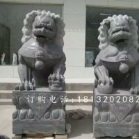 青石狮子雕塑，石雕北京狮