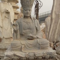 青石地藏王，地藏菩萨雕塑