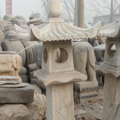 石灯雕塑,大理石仿古灯