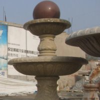 风水球石雕，大理石风水球喷泉雕塑
