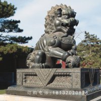 铜雕狮子，北京狮铜雕