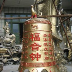 寺庙铜钟,福音钟铜雕