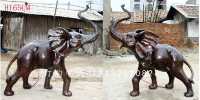 大象铜雕，广场动物铜雕