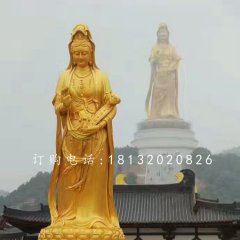 观音菩萨铜雕,大型佛像雕塑
