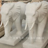 石雕大象，广场大象石雕