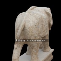 大象石雕，大理石大象雕塑，动物石雕