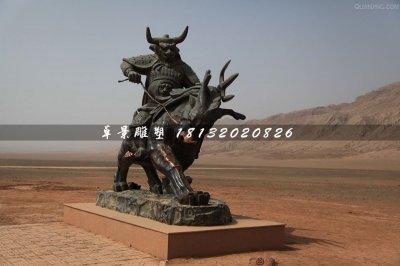 牛魔王铜雕，火焰山景观铜雕