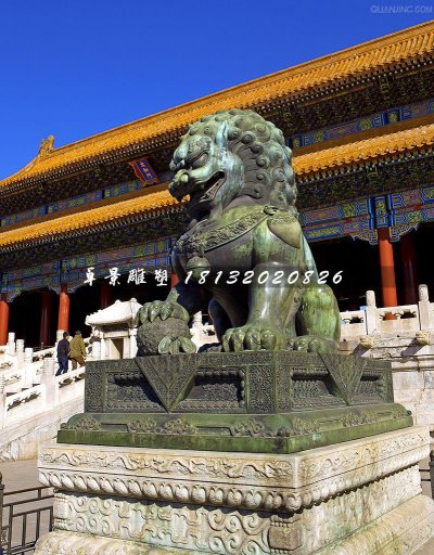 青铜狮雕塑，北京狮雕塑