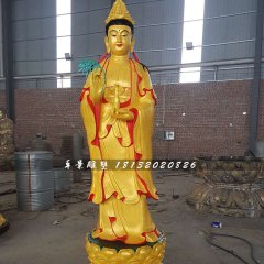立式观音菩萨,铜观音雕塑