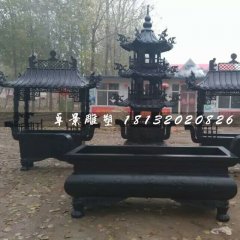 香炉铜雕,寺庙铜香炉