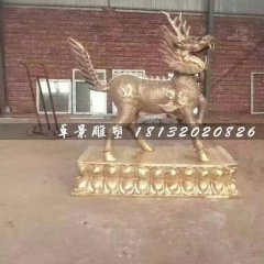 铜麒麟,广场神兽铜雕