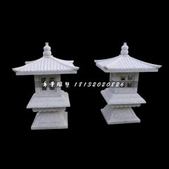 仿古宫灯石雕,公园小型石灯
