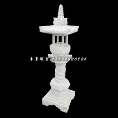 汉白玉灯,园林景观石雕