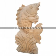 石雕魚,公園噴泉魚石雕