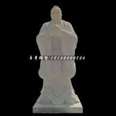 广场名人石雕,校园孔子雕塑