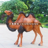 骆驼雕塑，动物玻璃钢动物