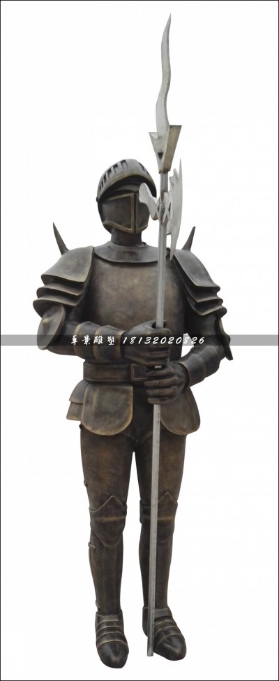 西方战士铜雕，广场人物铜雕 (1)