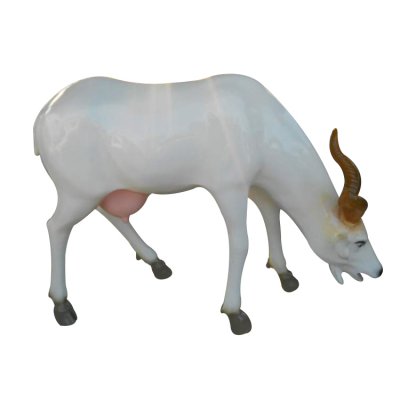 玻璃钢山羊雕塑，仿真动物雕塑 (3)
