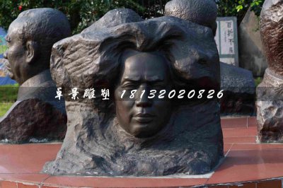 毛主席头像浮雕，伟人铜浮雕