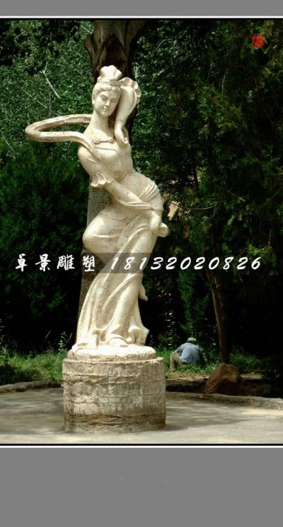 古代美女石雕，公园人物石雕