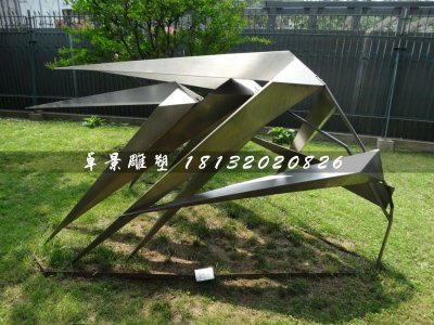 不锈钢风竹雕塑，公园景观雕塑