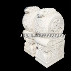抱鼓石雕塑,门墩石雕
