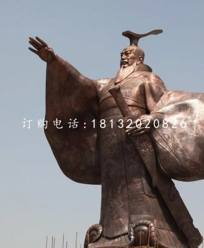 汉武帝铜雕古代人物雕塑 (4)
