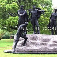 干活人物雕塑公园人物铜雕