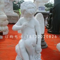 小天使雕塑汉白玉人物石雕
