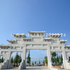 大型石牌坊,道路牌坊石雕