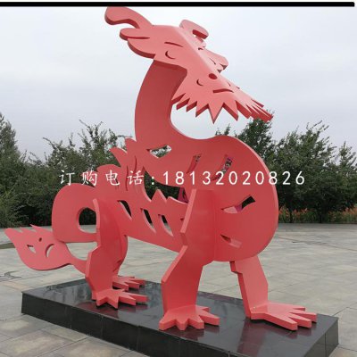 不锈钢十二生肖，抽象动物雕塑 (3)