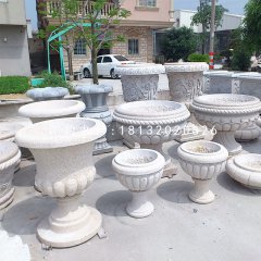 花盆石雕,欧式花盆雕塑