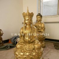 地藏菩萨铜雕，铜雕佛像